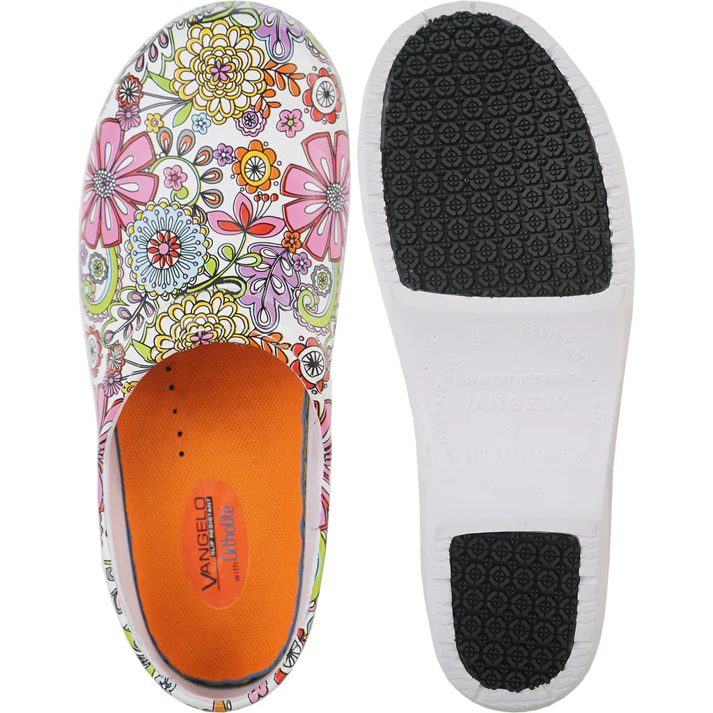 VANGELO Women Slip Resistant Clog NIKO Flower-1-1