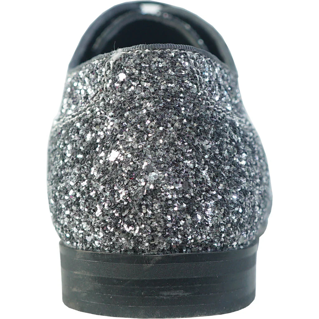 BRAVO Men Dress Shoe PROM-3 Loafer Shoe for Prom & Wedding Pewter-2