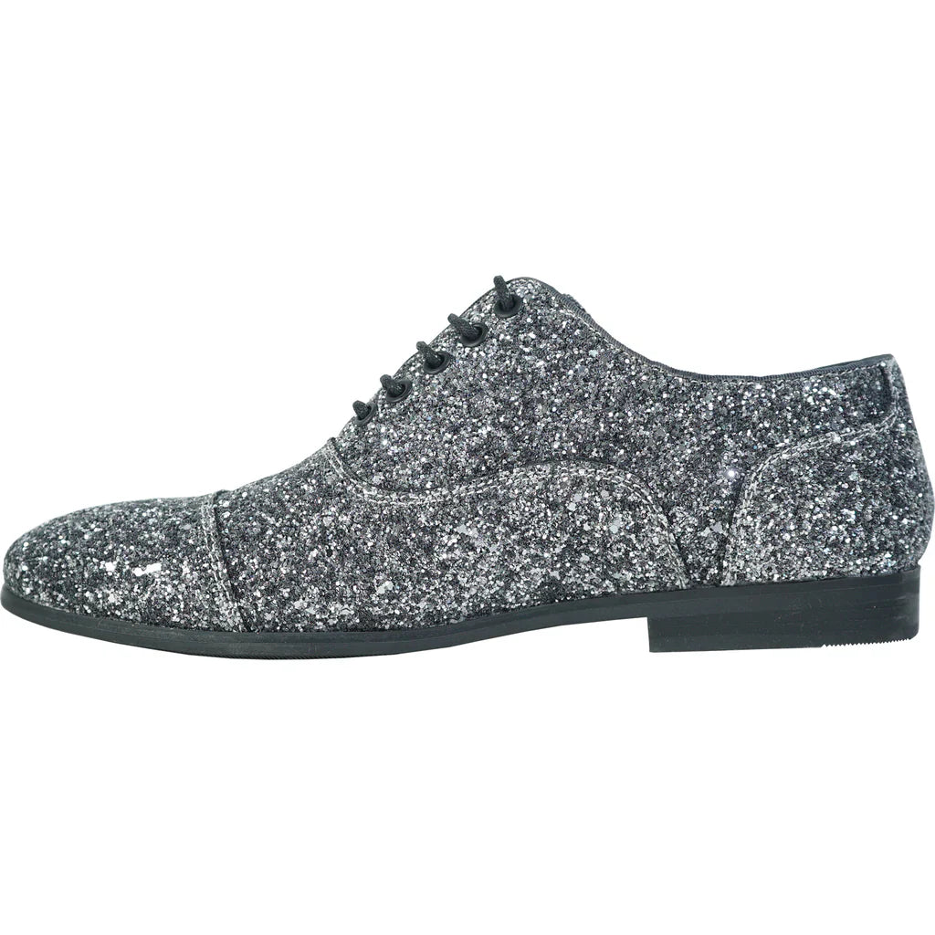 BRAVO Men Dress Shoe PROM-3 Loafer Shoe for Prom & Wedding Pewter-4