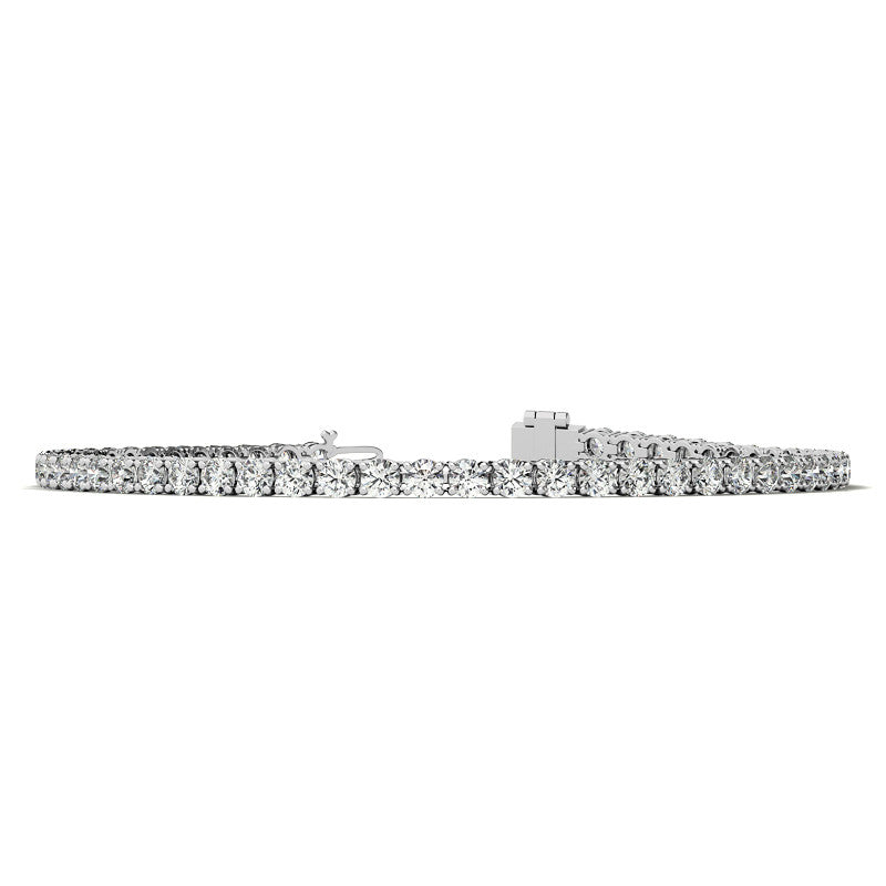 4.00 CTW AGI Certified Lab-Grown Diamond (G/VS) Tennis Bracelet in Choice of 14K Yellow or 14k White Gold-4