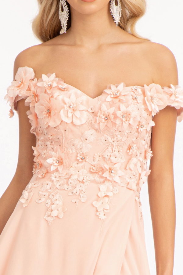 Sublime Off-shoulder Floral Neckline A-line Maxi Dress from Elizabeth K-8