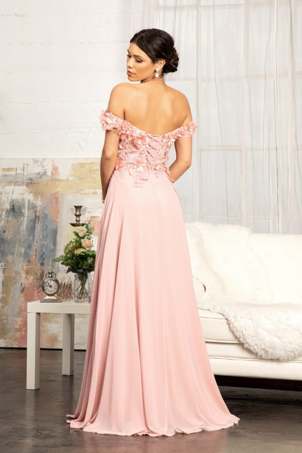Sublime Off-shoulder Floral Neckline A-line Maxi Dress from Elizabeth K-12