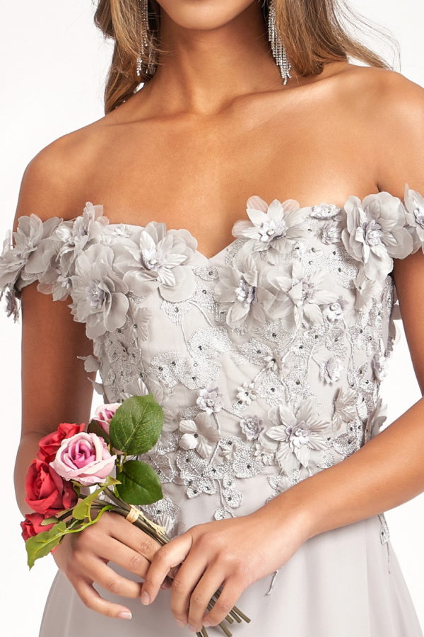 Sublime Off-shoulder Floral Neckline A-line Maxi Dress from Elizabeth K-22