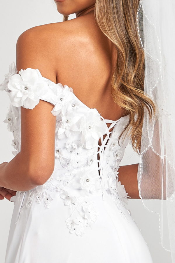 Sublime Off-shoulder Floral Neckline A-line Maxi Dress from Elizabeth K-25