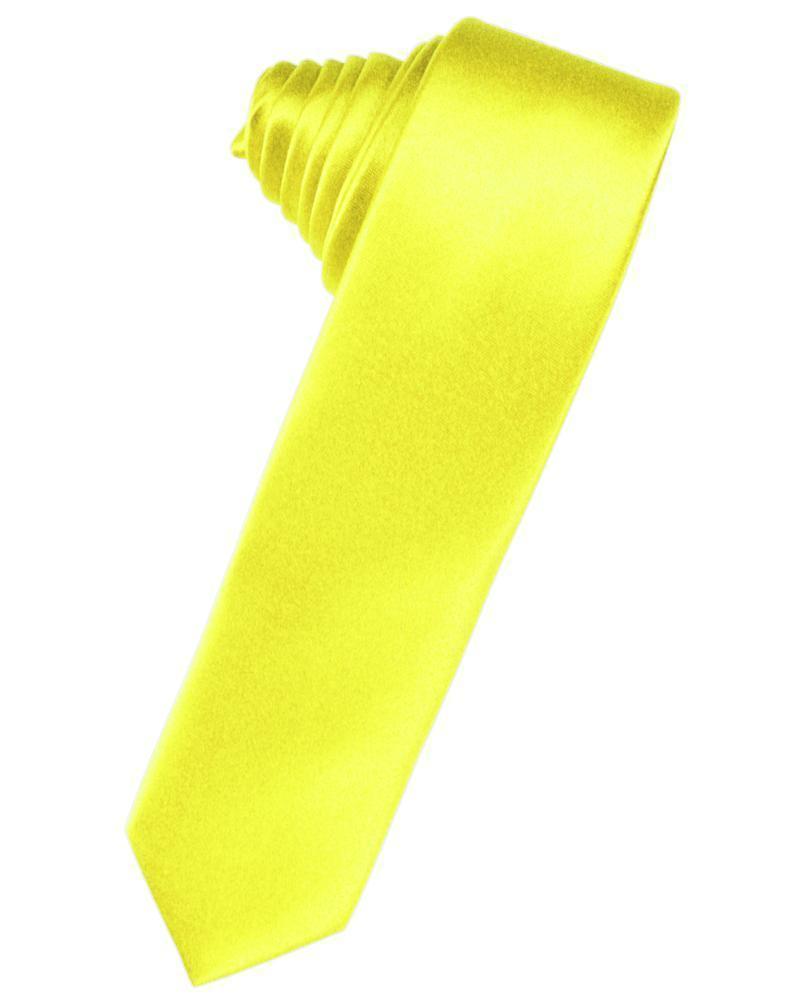 Luxury Satin Skinny Necktie Self Tie-34