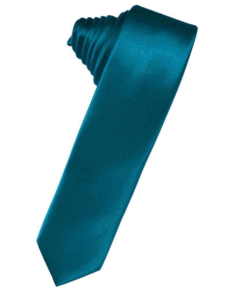 Luxury Satin Skinny Necktie Self Tie-43