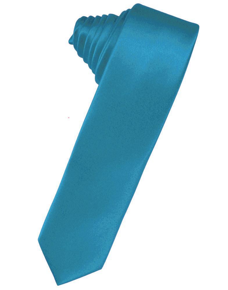 Luxury Satin Skinny Necktie Self Tie-44
