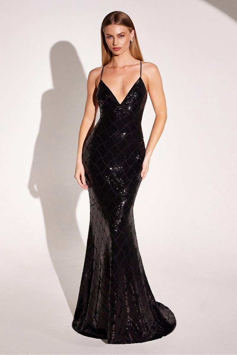 V-Neck Dress With Thin Straps And Open Back Crossed-0