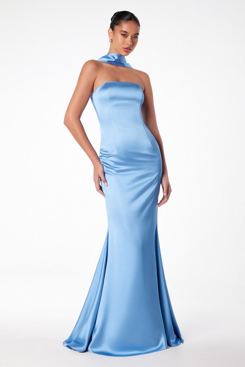 Strapless mermaid dress-5