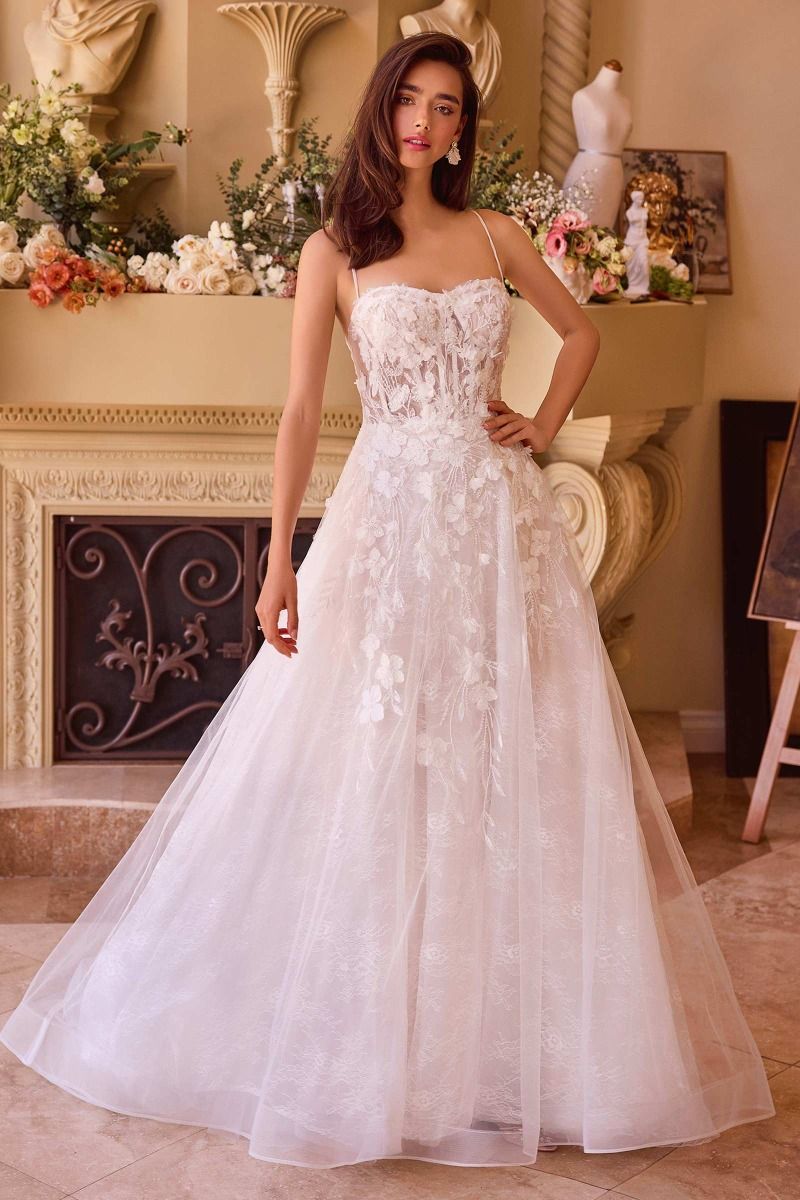 Layered Lace Wedding Gown-0