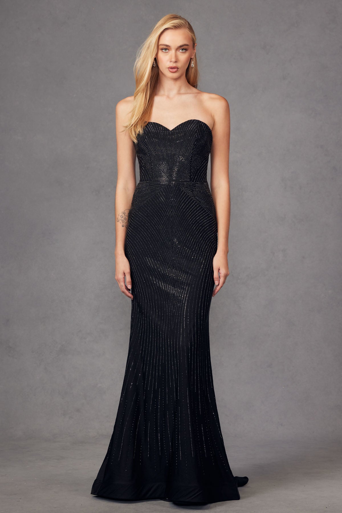 Rhinestone Embellished Jersey Sweetheart Long Prom Dress JTJT2472R-6