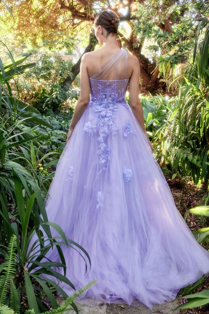 Leila One Shoulder Gown-7