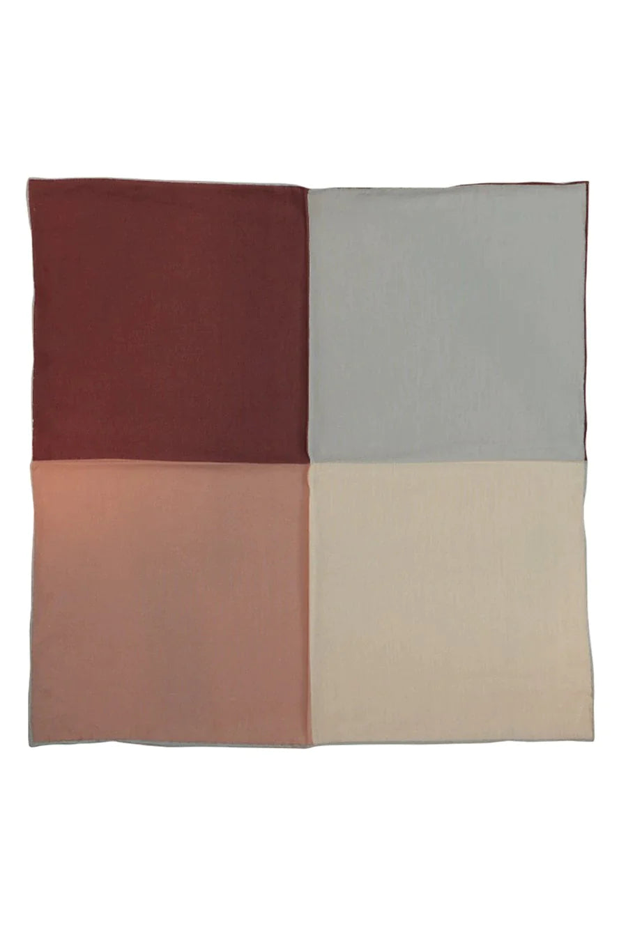 Silk & Cotton Blend Quad Pocket Square-2
