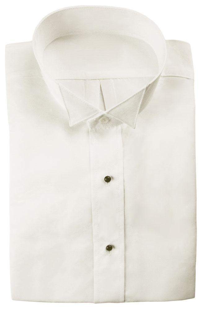 "Lucca" Ivory Wingtip Tuxedo Classic Fit Shirt-0