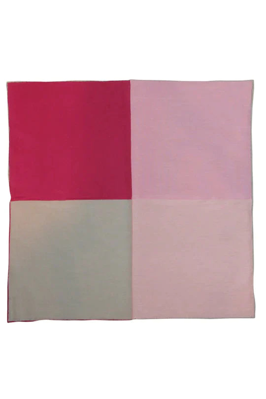 Silk & Cotton Blend Quad Pocket Square-6