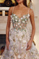 Sleeveless Fashion Forward Gown w/ Floral Appliqué & Layered Skirt NXG1783-3