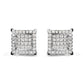 10K White Gold 1 1/4 Cttw Princess Diamond Composite Double Square and Halo Stud Earrings (I-J Color, I1-I2 Clarity)-0