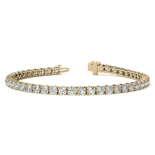 6.5 CTW Lab Grown Diamond Tennis Bracelet in 14kt White/Yellow Gold (G/VS) AGI Certified-0