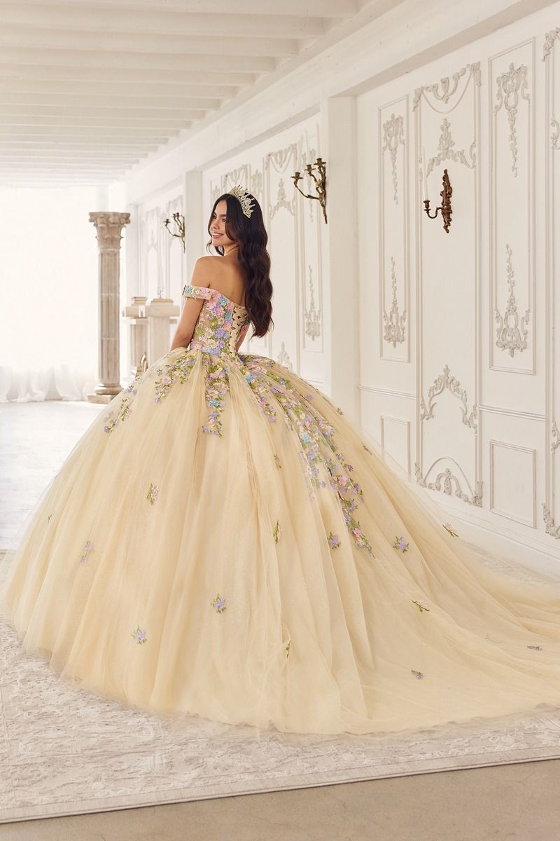 Multi Colored Floral Ball Gown-3