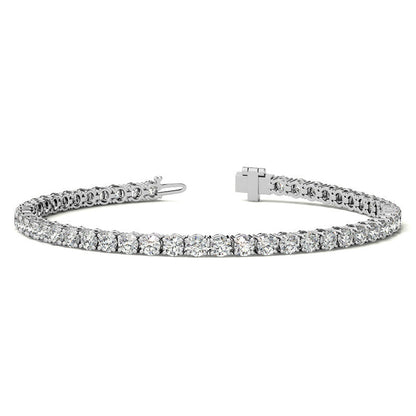8.5 CTW Lab Grown Diamond Tennis Bracelet in 14kt White/Yellow Gold (G/VS) AGI Certified-0