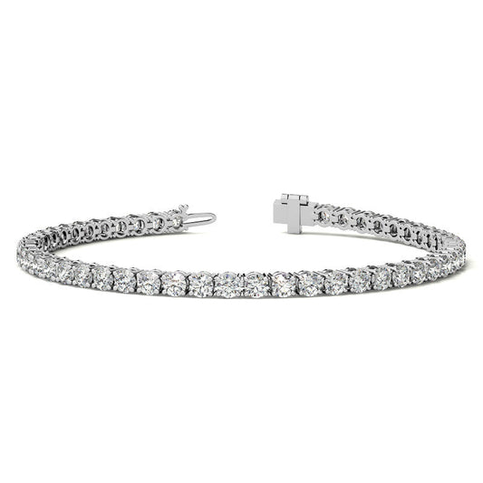 8.5 CTW Lab Grown Diamond Tennis Bracelet in 14kt White/Yellow Gold (G/VS) AGI Certified-0