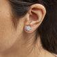 14K White Gold 1 3/4 Cttw Lab Grown Diamond Floral Cluster Composite Stud Earrings (G-H Color, VS2-SI1 Clarity)-3