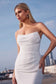 Strapless Chiffon Fitted Off-White Dress-2