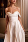 Strapless A-Line Wedding Dress With Sweetheart Neckline-1
