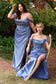 Satin Off The Shoulder Corset Gown-9