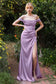 Satin Off The Shoulder Corset Gown-16