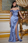 Satin Off The Shoulder Corset Gown-20