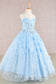 3D Flower Applique Jewel Mesh Kids Dress with Long Mesh Cloak-2