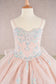 Spaghetti Strap Sequin Mesh Kids Dress with a Detachable Ribbon and Ruffled Back Skirt-2