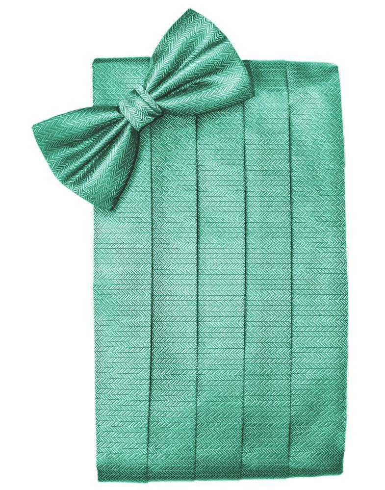 Set Herringbone Cummerbund & Bow Tie-1