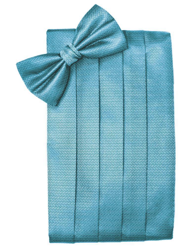 Set Herringbone Cummerbund & Bow Tie-5