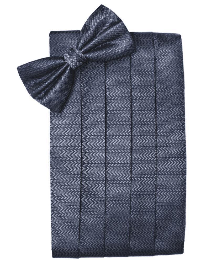 Set Herringbone Cummerbund & Bow Tie-15