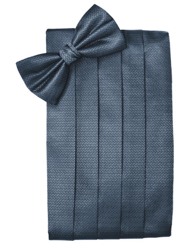 Set Herringbone Cummerbund & Bow Tie-22