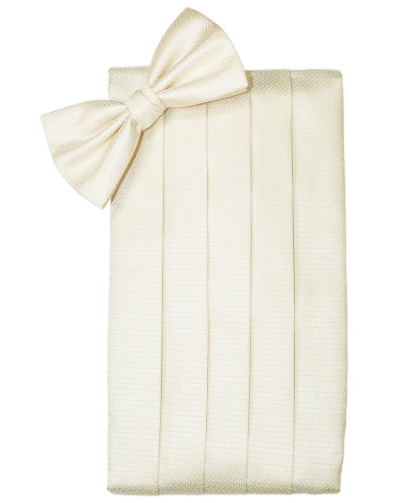 Set Herringbone Cummerbund & Bow Tie-25