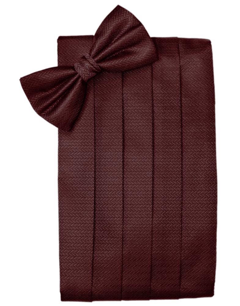 Set Herringbone Cummerbund & Bow Tie-31