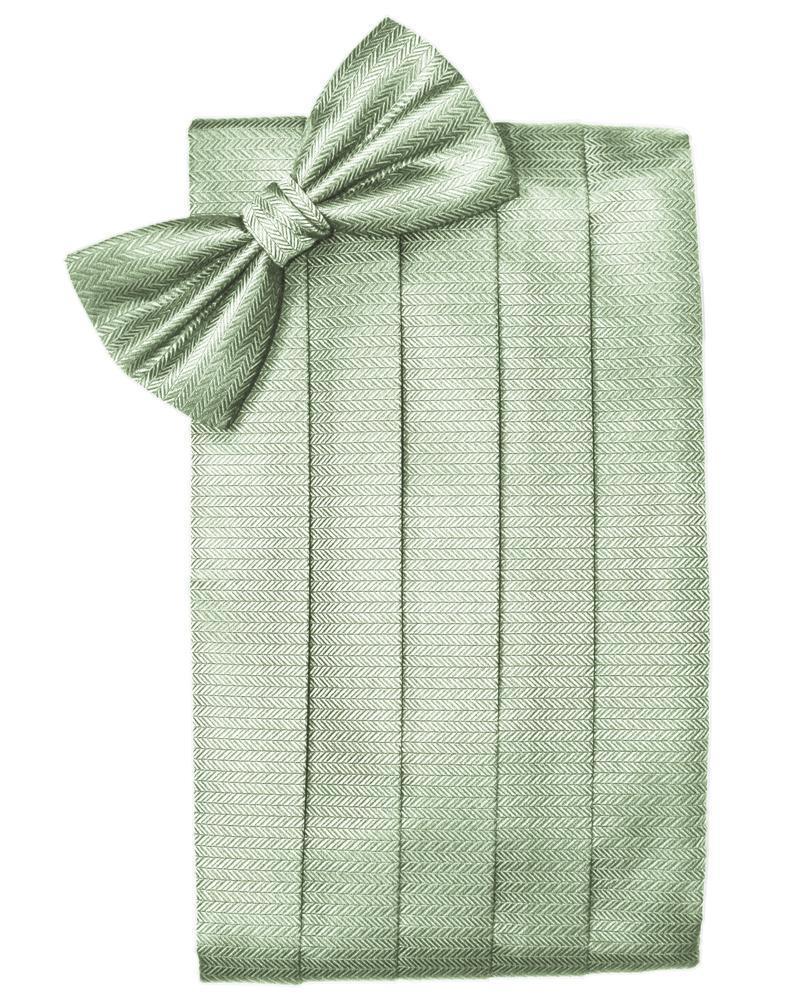 Set Herringbone Cummerbund & Bow Tie-32