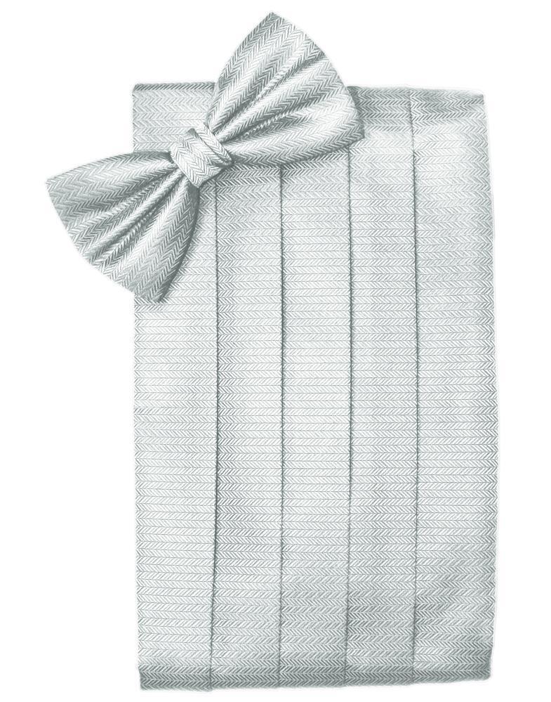Set Herringbone Cummerbund & Bow Tie-40