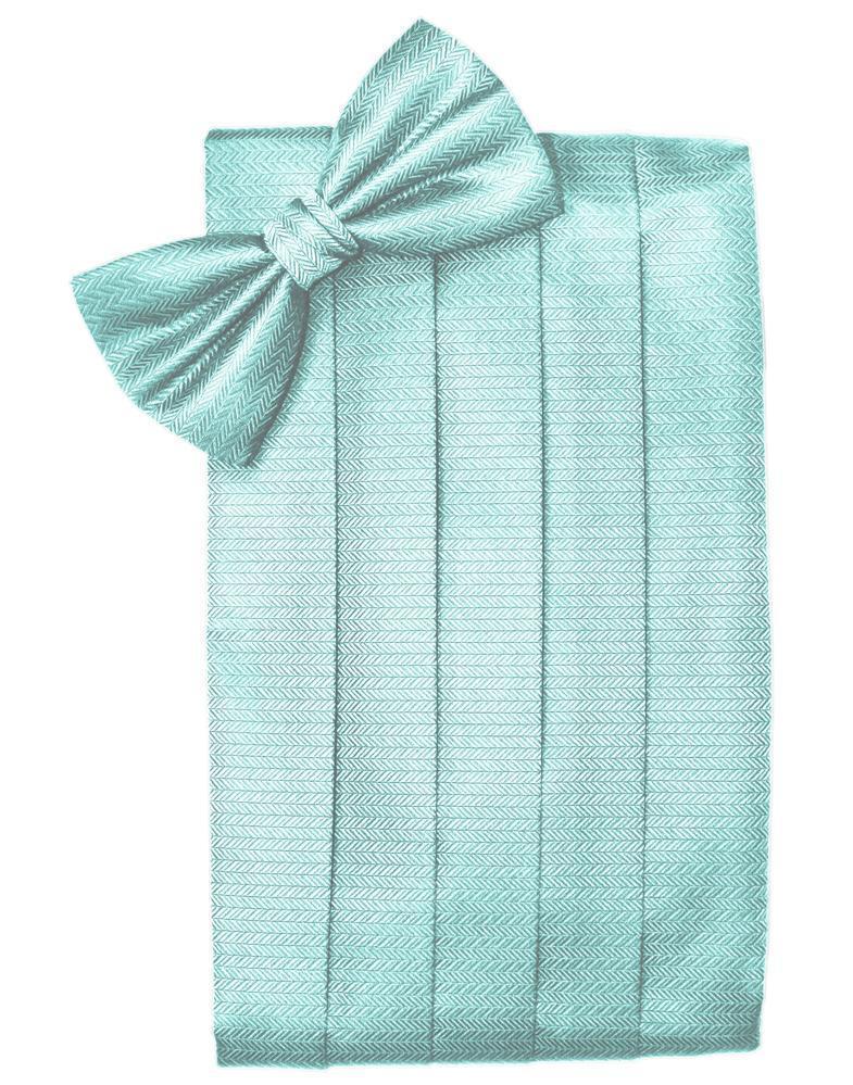Set Herringbone Cummerbund & Bow Tie-42