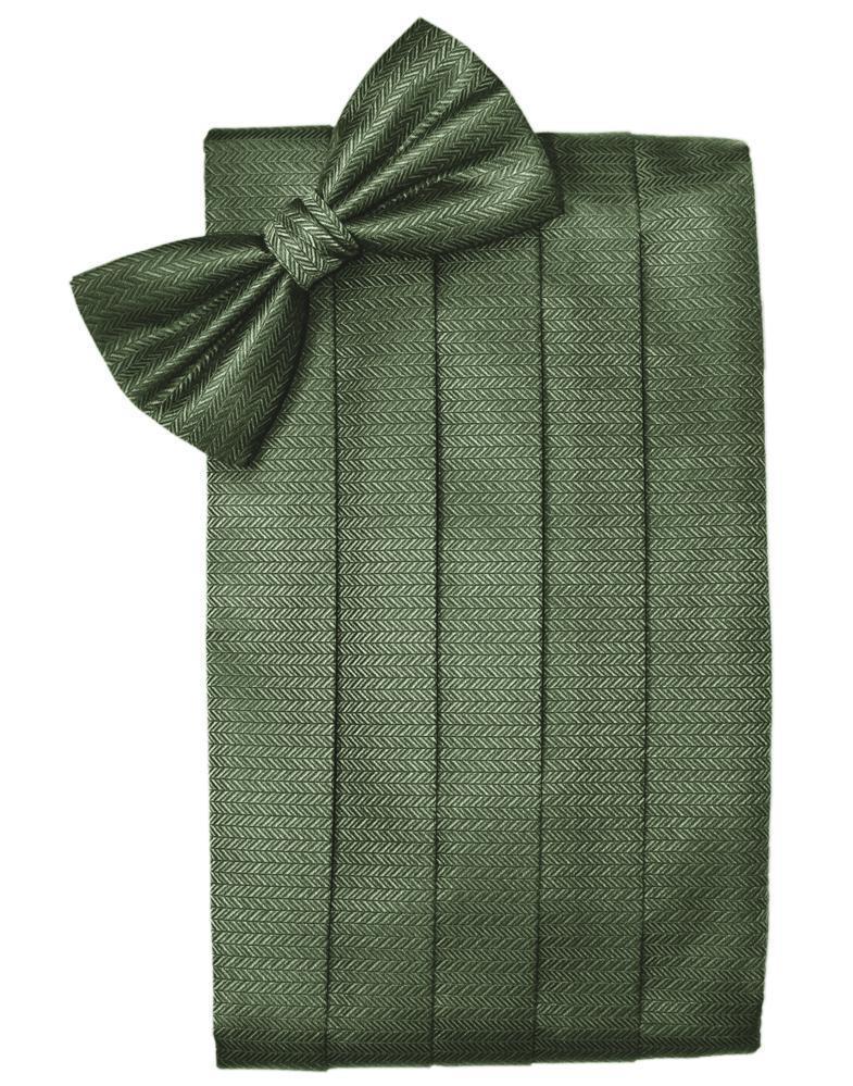 Set Herringbone Cummerbund & Bow Tie-46