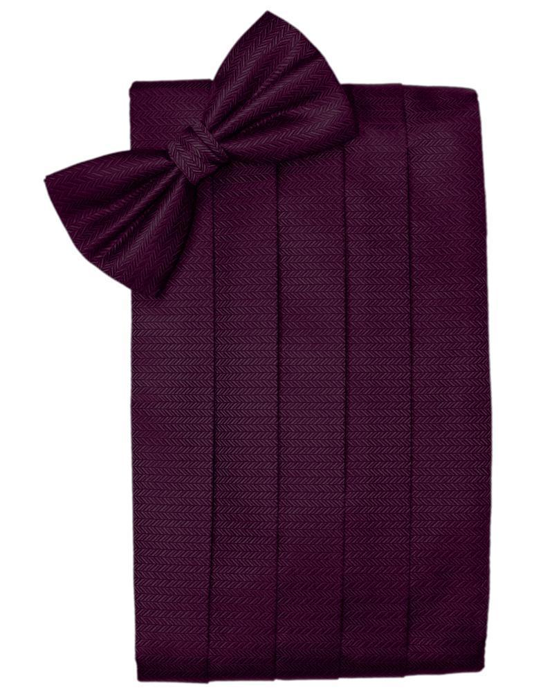 Set Herringbone Cummerbund & Bow Tie-48