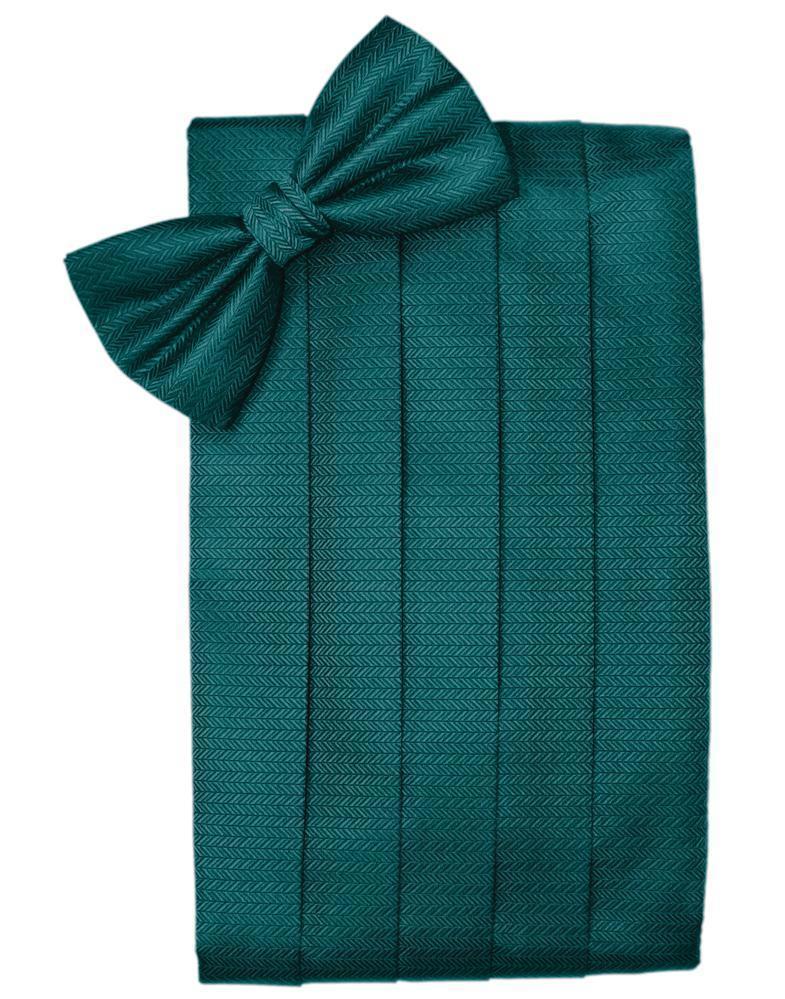 Set Herringbone Cummerbund & Bow Tie-53