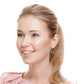 2.5 CTW Lab-Created Moissanite Triple Row Hoop Earrings in 14K Gold Over Sterling with Vault Lock Clasp-3