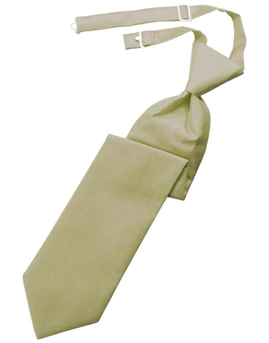Solid Twill Kids Necktie-4