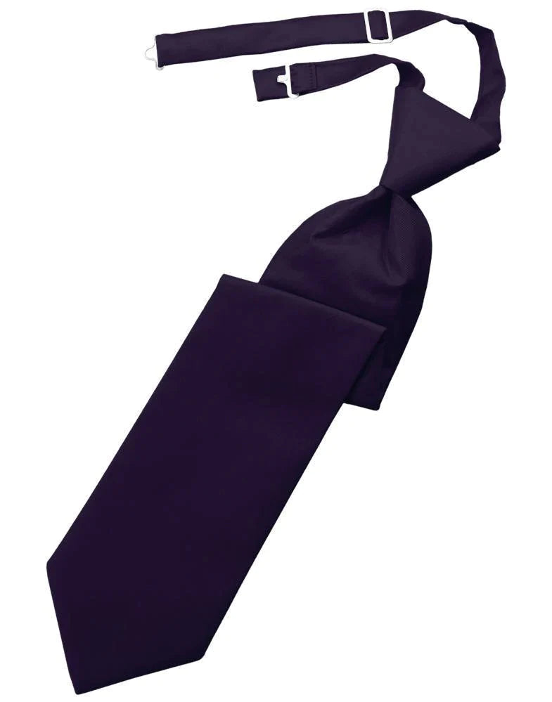 Solid Twill Kids Necktie-15