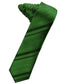 Striped Satin Skinny Necktie Self Tie-25