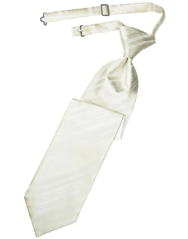 Striped Satin Kids Necktie-27